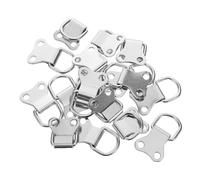 Lurrose Ganci da Parete per Cornici Doppio Foro in Metallo, Set da 30 Pezzi, Ganci per Appendere Quadri e Specchi, Compatibili Gallerie e Uffici, Finitura Argento Elegante