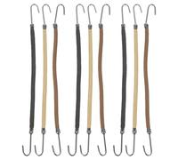 Lurrose Ganci Elastici per Chioma Tenuta Sicura e Comfort 9 Pezzi con Doppio Gancio in Metallo e Corda Elastica Morbida per Acconciature come Chignon e Raccolti