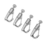 Lurrose Ganci per Appendere Cornici in Acciaio Inox 4 Pezzi Ganci a Scatto per Binari, Supporto Sicuro per Quadri e Poster su Cartongesso, Accessori per Esposizioni e Gallerie D’arte