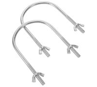 Lurrose Gancio a U per Ruote Girevoli Radiatore a Olio, Supporto Metallico Resistente Puleggia Mobile, Accessorio per Riscaldatore Elettrico Base Stabile per Facilità di Spostamento