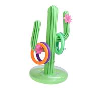 Lurrose Gonfiabile Cactus in PVC Verde Multiuso per Piscina con Anelli da Lancio Materiale Spesso e Resistente per Feste Estive e Giochi Galleggianti