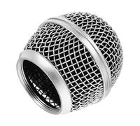 Lurrose Griglia Di Ricambio in Metallo Per Microfono Copertura Per Microfono Professionale Compatibile Testina a Sfera Protezione Per Microfoni Dinamici Per Concerti e Registrazioni