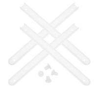Lurrose Guide per cassetti, drawer rails laterali 7,28 in, bianco, plastico, 2 set, con accessori, per cassetti e hidden door, montaggio facile, ricambi per mobili e armadietti