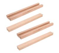 Lurrose Guide per Cassetti in Legno Massello 250mm, 2 Pezzi, Montaggio Centrale Inferiore, Scorrimento Silenzioso per Mobili da Cucina e Cassettiera, Sostituzione Binari Ricambio Robusti