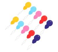 Lurrose Infila Ago per Cucito 10 Pezzi Filo di Rame e Plastica, Facile da Usare e Vedere, per Lavori a Mano e Fai da Te Colore Casuale