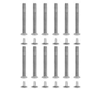 Lurrose Kit 12 Rivetti Metallici per Ventaglio Pieghevole a Mano, Accessori per Riparazione e Sostituzione Albero Ventilatore Portatile, Componenti Resistenti per Manutenzione Ventagli