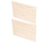 Lurrose Kit Didattico Per Lapprendimento Del Braille Lavagna Braille in Legno Numeri Strumento Per La Pratica Dellalfabeto Per Non Vedenti