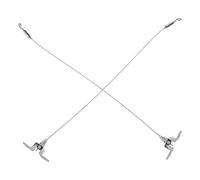 Lurrose Kit Ganci per Controsoffitti Sospesi 2 Pezzi con Filo di Acciaio Inossidabile 0,5 M per Appendere Quadri, Poster e Pannelli Pubblicitari in Ufficio e Spazi Commerciali