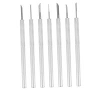 Lurrose Kit Per Intaglio 7 Pezzi Di Utensili Per Intaglio Del Legno Lama Per Incisione Per Intaglio