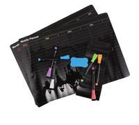 Lurrose Lavagna magnetica per frigorifero, calendario, lavagna magnetica per frigorifero cancellabile a secco con pennarelli e gomma per pianificare il programma di pulizia