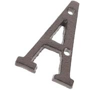 Lurrose Lettera in Ghisa Vintage per Esterni, Lettere di Metallo per Cassetta Postale, Decorazione Murale Stile Fattoria, per Porte, Recinzioni e Targhe Personalizzate