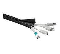 Lurrose Manicotto Organizzatore Flessibile per Tv e Computer Guaina Neoprene per Nascondere e Facile Usare per Scrivania e Intrattenimento Domestico