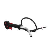 Lurrose Maniglia Acceleratore in Lega di Alluminio per Tosaerba, Leva di Comando Interruttore di Chiusura Gas, Cavo di Controllo 83 Cm per Decespugliatori a Montaggio Laterale, Accessorio