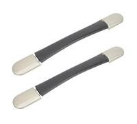 Lurrose Maniglie per Valigie in Lega Nera, Set 2 Pezzi, Pomelli di Ricambio Resistenti per Bagagli da Viaggio, Adatte a Valigie Rigide e Morbide, Accessori Essenziali per Sostituzione