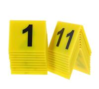 Lurrose Marcatori Numerici Riutilizzabili 20 Pezzi Acrilico 1-20 per Segnaposto Tavoli Ristorante Dimensioni 5,5X6,3 CM