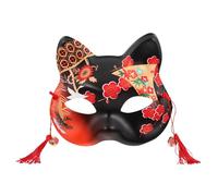 Lurrose Maschera da Gatto Dipinta a Mano in Materiale Delicato per Feste di Halloween e Carnevale Accessorio per Travestimenti a Tema Maschera da Donna e Giochi di Ruolo