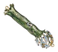 Lurrose Mezuzah Religiosa in Metallo Vintage, Decorazione Ebraica per Porta D’Ingresso, Ornamento Compatto la Casa Benedizione e Protezione, Design Antico per Soggiorno e Ingresso