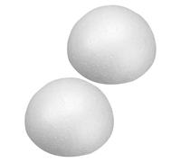 Lurrose Mezze Sfere Polistirolo 18 CM Set 2 Pezzi Palline Mezza Sfera per Blocchi Schiuma Fai da Te, Forniture per Fioristi e Decorazioni Eventi