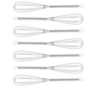 Lurrose Miscelatori per Colore Chioma Mescolatore Manuale Professionale in Acciaio Inossidabile Set 7 Pezzi Manico Liscio per Tintura Fai da Te a Casa