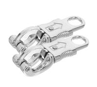 Lurrose Moschettoni per Corda 2 Pezzi in Lega di Zinco Ganci per Paracord e Sgancio Rapido per Attrezzatura Equitazione Outdoor