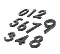 Lurrose Numeri Civici 3d in Resina Abs Set 10 Pezzi da 0 a 9, Numeri per Porte e Cassette Postali Resistenti per Interni ed Esterni, Decorazione Numerica per Casa, Ufficio e Hotel