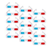 Lurrose Occhiali 3D in Carta Rossi e Blu Set da 90 Pezzi per Film e Proiezioni a Casa Leggeri e Pieghevoli per Eventi Riunioni e Attività Scolastiche