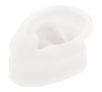 Lurrose Orecchio Artificiale Modello Di Orecchio in Silicone Modello Anatomico Dell'orecchio Modello Di Orecchio Di Gioielli Modello Corporeo Perforazione 3d Bianca Gel Di Silice Campione