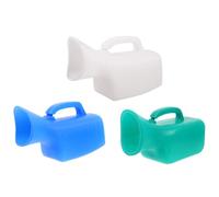 Lurrose Orinatoio Femminile da 1l 3 Pezzi Portatile in Plastica Compatto e Anti Fuoriuscite per Eventi All'aperto e Supporto a Letto Riutilizzabile