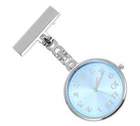 Lurrose Orologio da Infermiera a Pendente Spilla in Lega e Vetro Rosa, Design a Forma di Chiave, per Uso Clinico e Professionisti Sanitari
