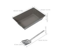 Lurrose Padella per - Paletta per Cenere per braciere e Carbone - Vassoio per la Raccolta della Cenere - Vassoio Rimovibile per - Accessori per falò