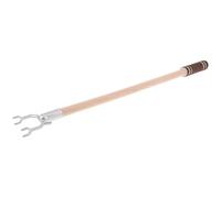 Lurrose Palo Appendiabiti in Legno Resistente 0,58 M Argento Chiaro, Asta per Mensola Armadio per Asciugare Indumenti in Casa