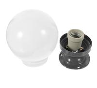 Lurrose Paralume a Globo in Acrilico per Lampione da Giardino, Copertura Luminosa Rotonda Resistente per Cortile e Portico Esterno, Diametro 15 CM
