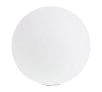 Lurrose Paralume Lampada Rotondo in Vetro Bianco Base Metallo, Diffusione Uniforme della Luce, Ricambio Versatile per Plafoniera Soffitto Dall’aspetto Moderno e Minimalista