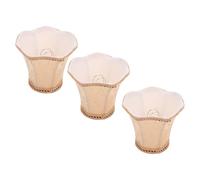 Lurrose Paralume per Lampada da Soffitto e Ferro, Set da 3 Pezzi Clip Tipo Bolle, Copertura Decorativa Contemporanea per Lampadari, Applique e Plafoniere, Adatto a Illuminazione Domestica