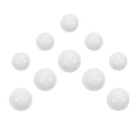 Lurrose Perline Acriliche Rotonde 10 Pezzi per Roulette da Tavolo, Accessori Sostitutivi per Serate di Gioco e Uso Domestico, Palline Bianche per Ruote da 8 a 16 Pollici