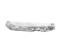 Lurrose Pettine Vintage Antistatico Con Incisioni Di Drago e In Lega Argento Per Capelli E Barba Per Donne E Uomini Occasioni Festive