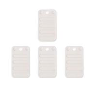 Lurrose Piedini Antiscivolo Regolabili per Mobili, 4 Pezzi, Bianco | Plastica, Funzione di Livellamento e Aumento Altezza, Installazione Semplice per Casa e Negozio