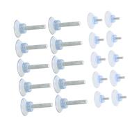 Lurrose Piedini Livellatori Regolabili Antivibranti per Mobili Ventosa Trasparente in Pvc, Set da 32 Pezzi per Tavolini da Tè e Supporti, Adatti a Pavimenti in Parquet, Piastrelle