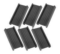 Lurrose Porta Etichette 6 Pezzi Resistente a Rotture in Pvc Nero Supporto per Aggiornamenti Scritti e Stampati per Scaffali per Organizzazione Magazzino
