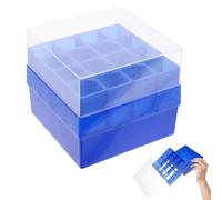 Lurrose Porta Provette per Congelatore 16 Scomparti da 50ml in Plastica Resistente Design Salvaspazio per Laboratorio e Ricerca Scientifica