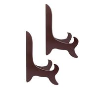 Lurrose Porta Ricette in Legno 2 Pezzi, Supporto Stabile per Piatti 26-29 CM, Organizer Multifunzione per Cucina, Ufficio e Esposizione di Foto