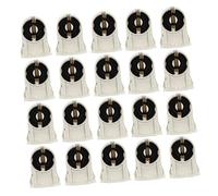 Lurrose Portalampada T8 20 Pezzi Bianco per Tubo Neon Fluorescente Clip di Fissaggio per Ambienti Domestici e Ufficio Colore Casuale