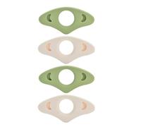 Lurrose Portapagina da 4 pezzi: segnalibro creativo per la lettura con il pollice - Portapagina in silicone per lettori - Design ergonomico per l'uso con una sola mano