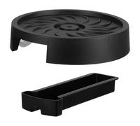 Lurrose Portavaso con Vassoio di Drenaggio da 22 Cm con Ruote Piroettanti Silenziose, Supporto Mobile per Piante da Interno ed Esterno, Sottovaso con Funzione Anti-innaffiamento