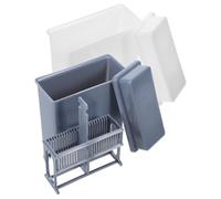Lurrose Portavetrini da Microscopio in Plastica 2Pezzi, Portavetrini Regolabile per Laboratorio di Ricerca e Studi Naturali, Uso in Esperimento