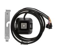 Lurrose Pulsante di Accensione del PC per Scheda Madre del Case del Computer Desktop Esterno Porte USB Audio e Microfono Accessorio per Computer Desktop da Bar