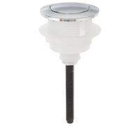 Lurrose Pulsante per Serbatoio del Water in Plastica Resistente Pulsante di Scarico Singolo Superficie Liscia Accessorio per Cassette Wc Facile Installazione senza Colore Casuale