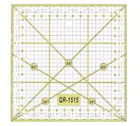 Lurrose Righello Quadrato per Patchwork e Quilting Righello Griglia per Cucito Linee Precise per Trapunte e Sartoria Adatto a Mancini e Destrorsi Plastica Alta Definizione per Taglio