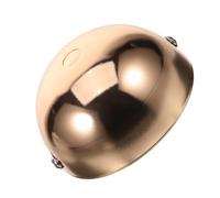 Lurrose Rosone da Soffitto Semicircolare Montaggio a Filo 2 Pezzi in Ferro e Rame Oro con Supporto a Barra Incrociata per Lampade a Sospensione per Interni Moderni