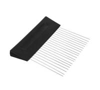Lurrose Scarificatore in acciaio inossidabile, scarificatore per cartongesso, pettine per venature, strumento per pittura per cartongesso, intonaco, pannelli per cartongesso, decorazione per la casa